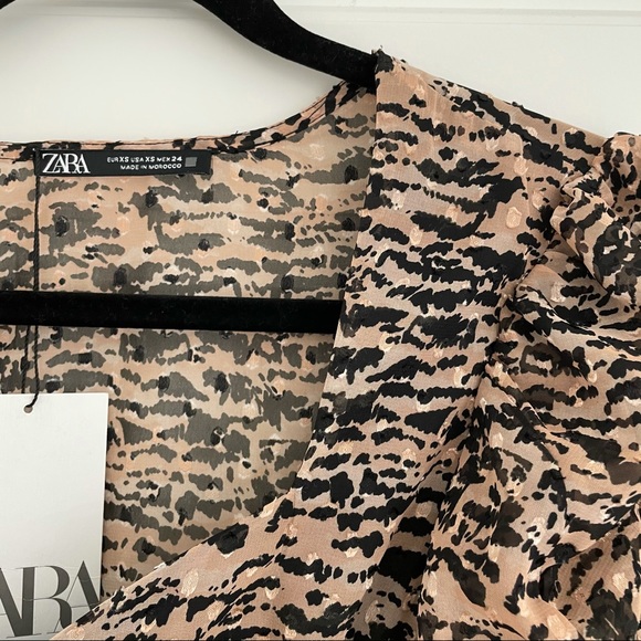 ZARA ANIMAL PRINT DRESS - Picture 12 of 14